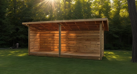 Firewood Storage Plans 4x16 - TriCityShedPlans