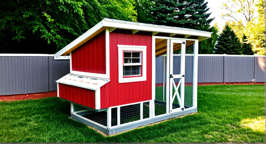Chicken Coop Plans 6x10 W/ Run - TriCityShedPlans