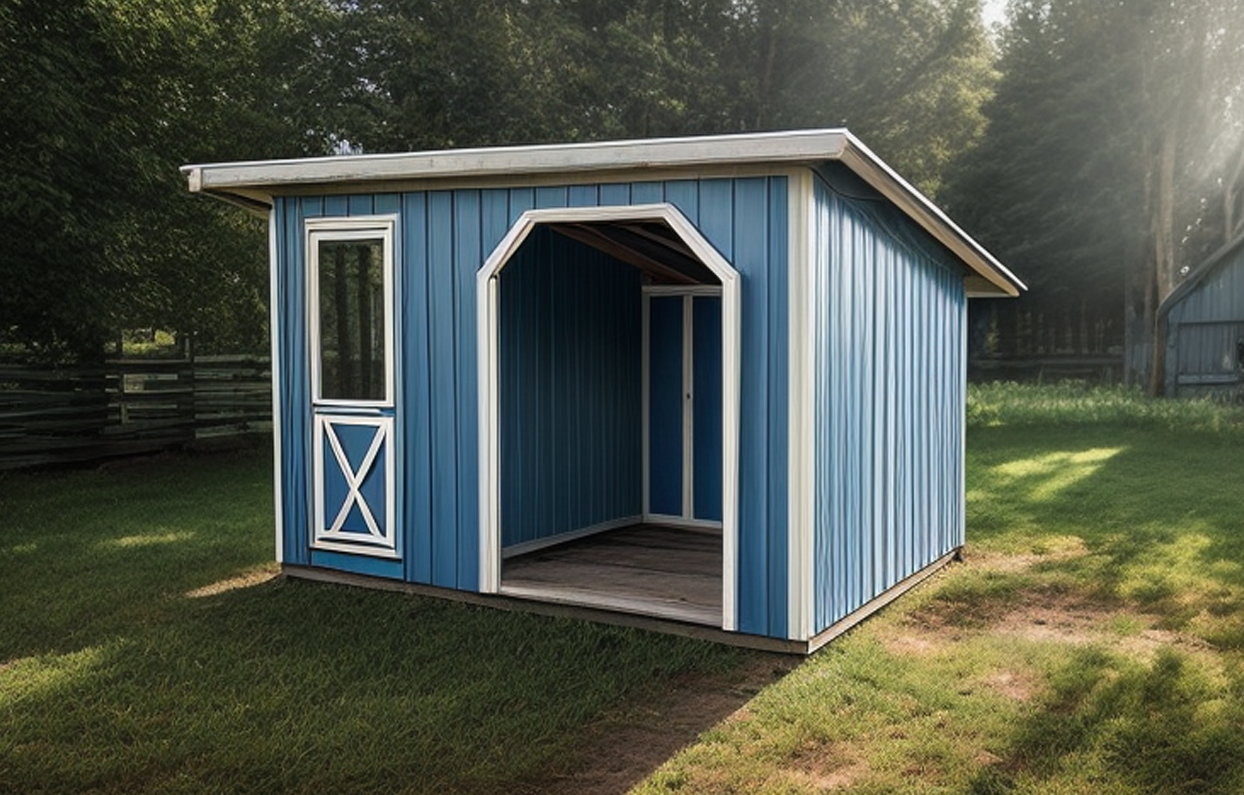 Animal Shelter / Goat Shed Plans 8x12 - TriCityShedPlans