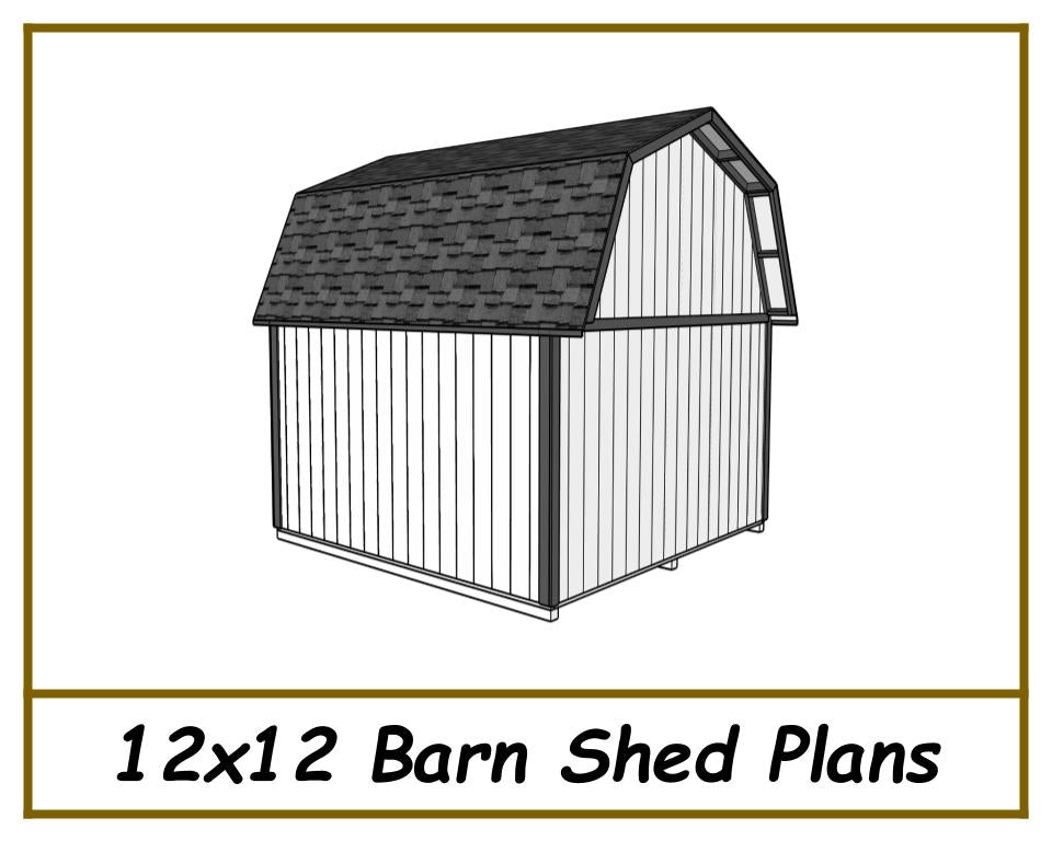 12x12 Barn Shed Plans