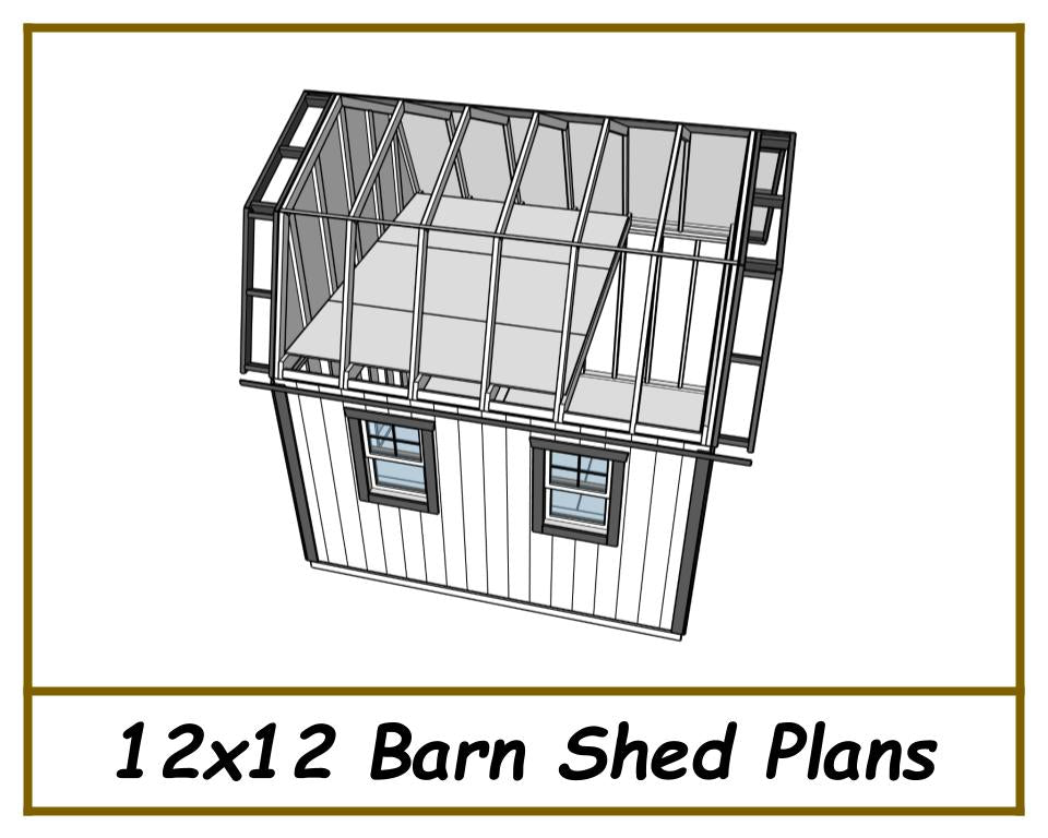 12x12 Barn Shed Plans