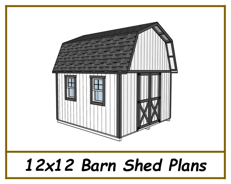12x12 Barn Shed Plans