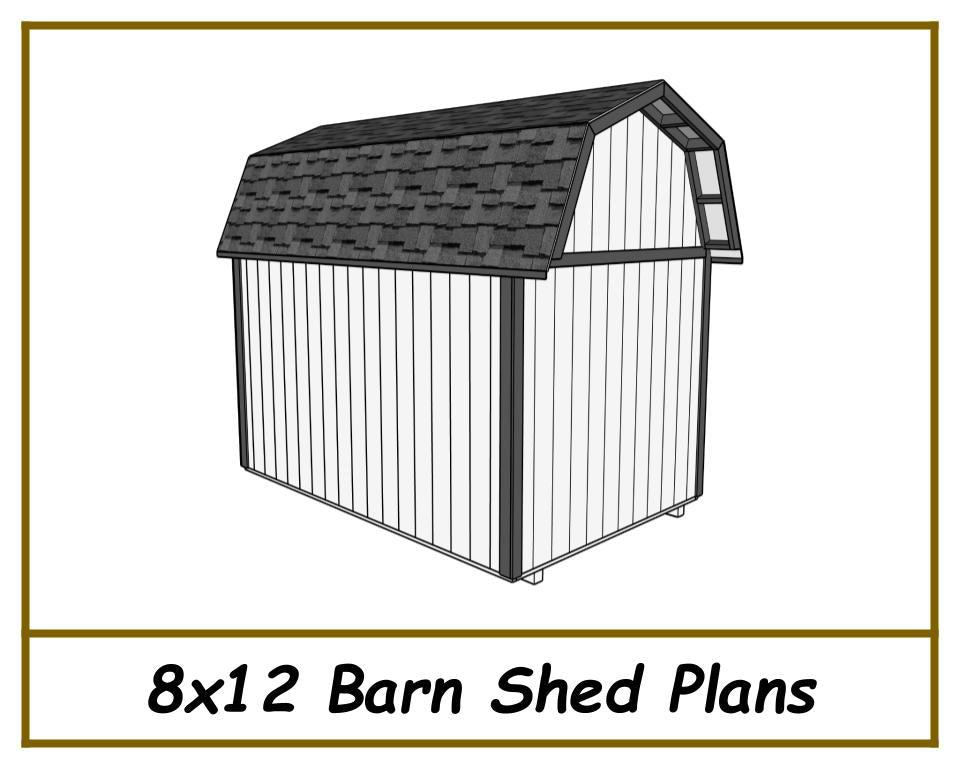 8x12 Barn Shed Plans