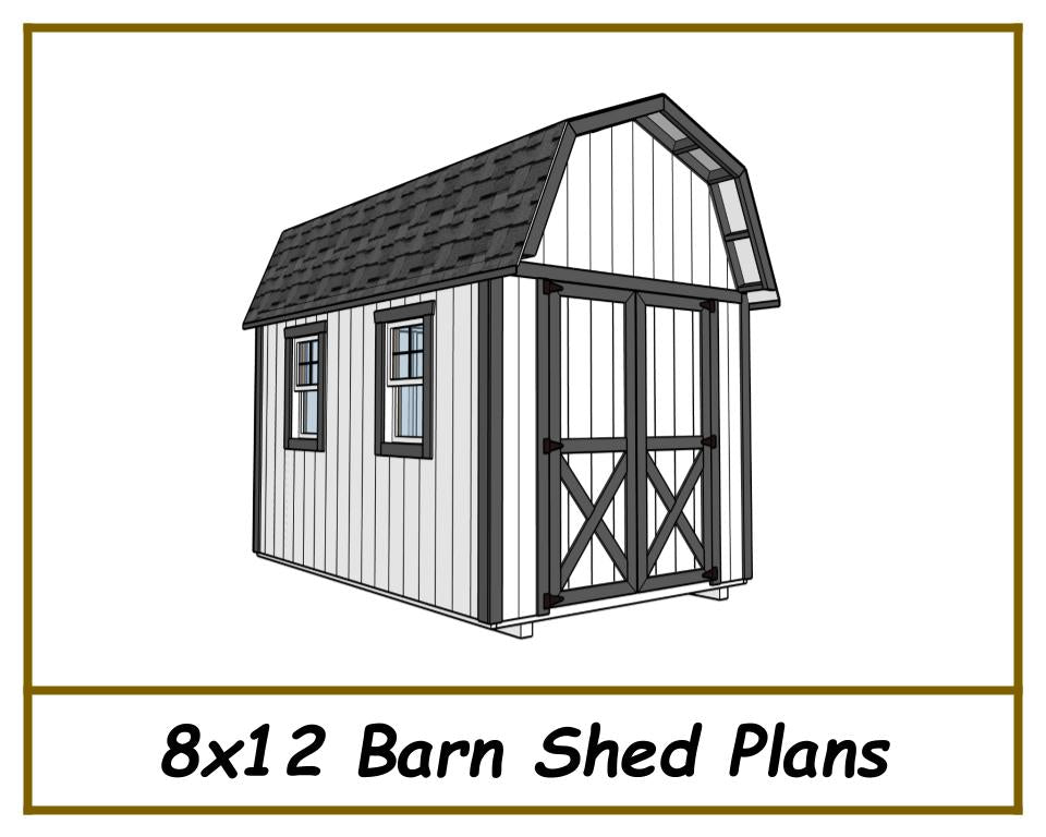 8x12 Barn Shed Plans