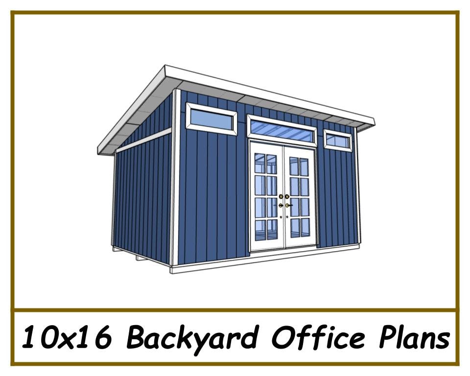 Digital - 10x16 Backyard Office Plans