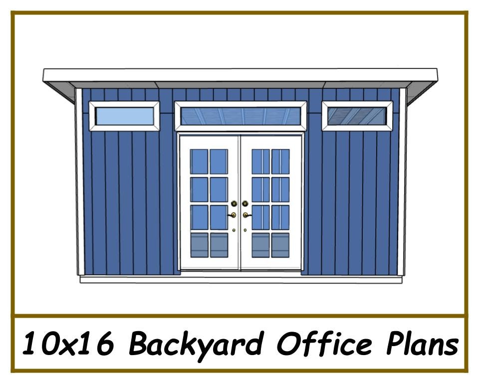 Digital - 10x16 Backyard Office Plans