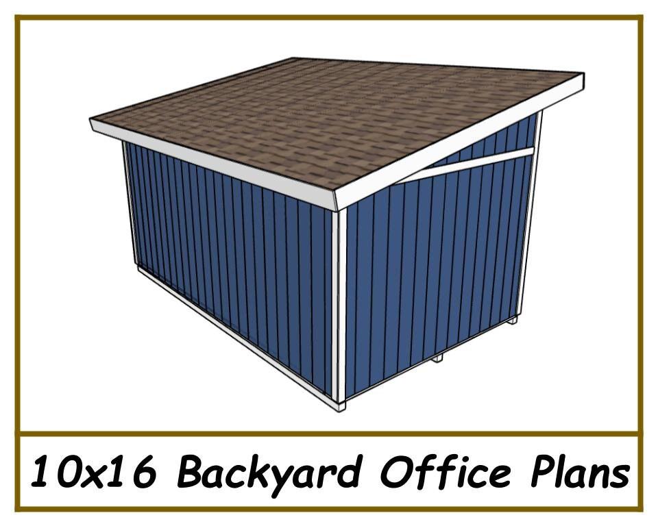 Digital - 10x16 Backyard Office Plans