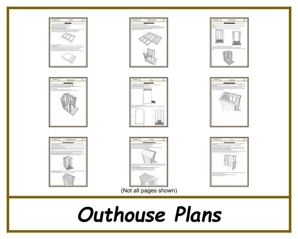Digital - 4x6 Outhouse Plans