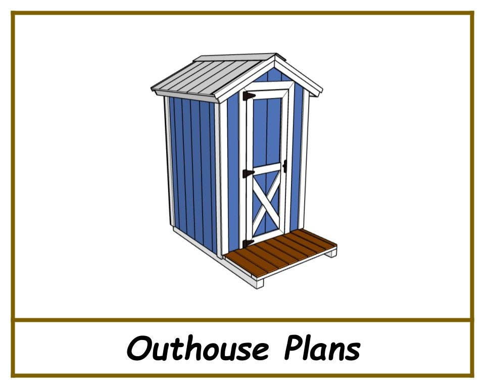 Digital - 4x6 Outhouse Plans