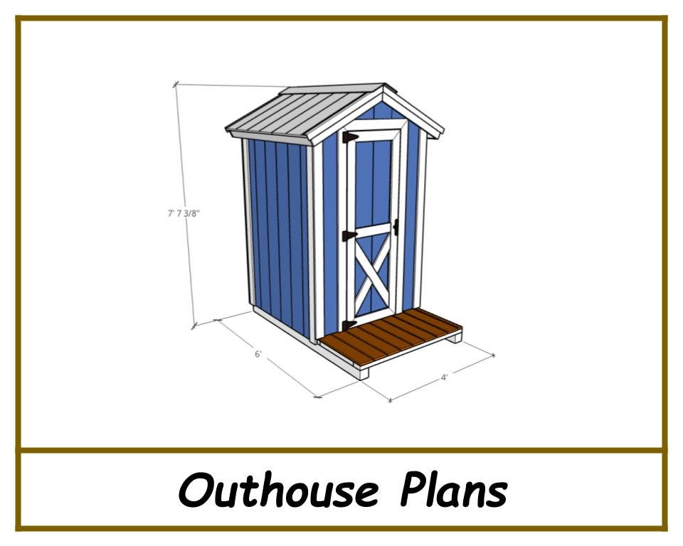 Digital - 4x6 Outhouse Plans