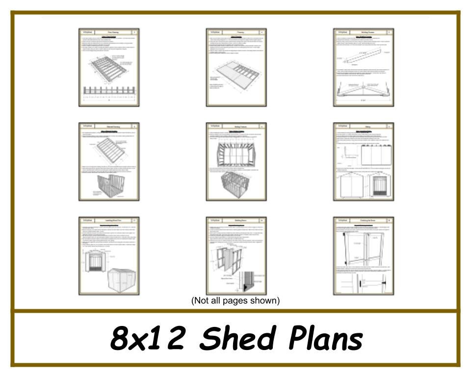 8x12 Storage Shed Plans-TriCityShedPlans
