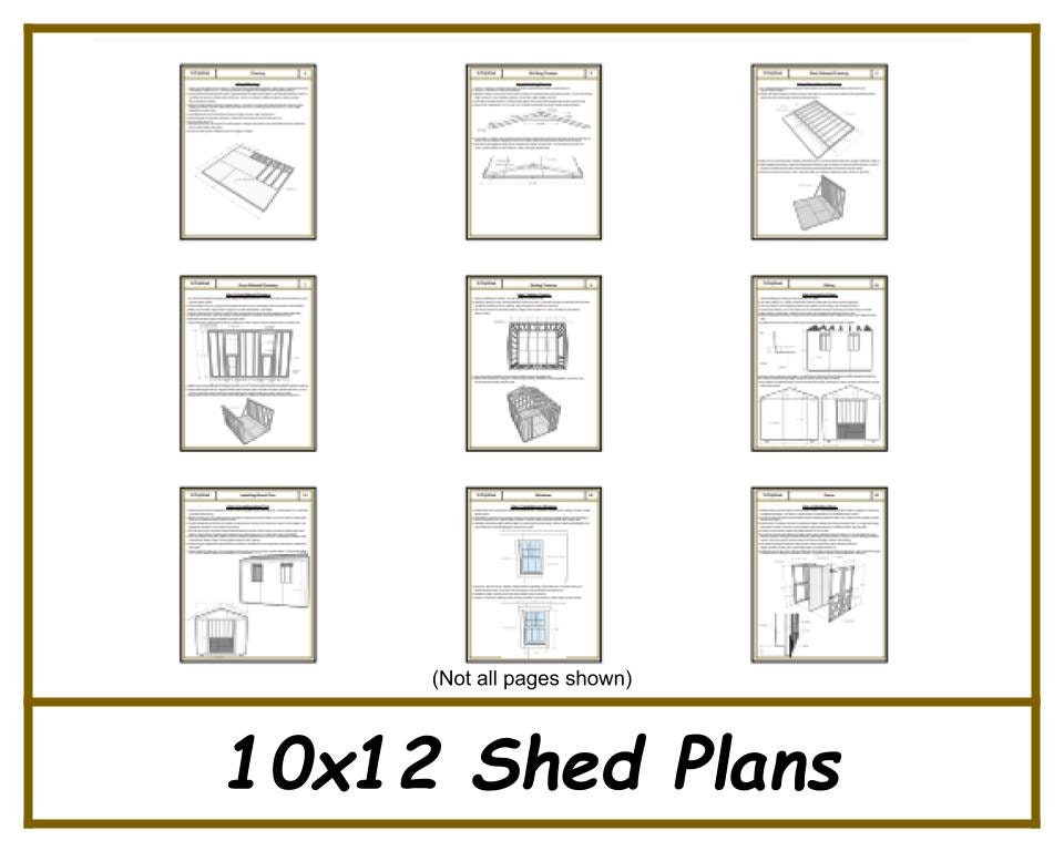 10x12 Storage Shed Plans-TriCityShedPlans