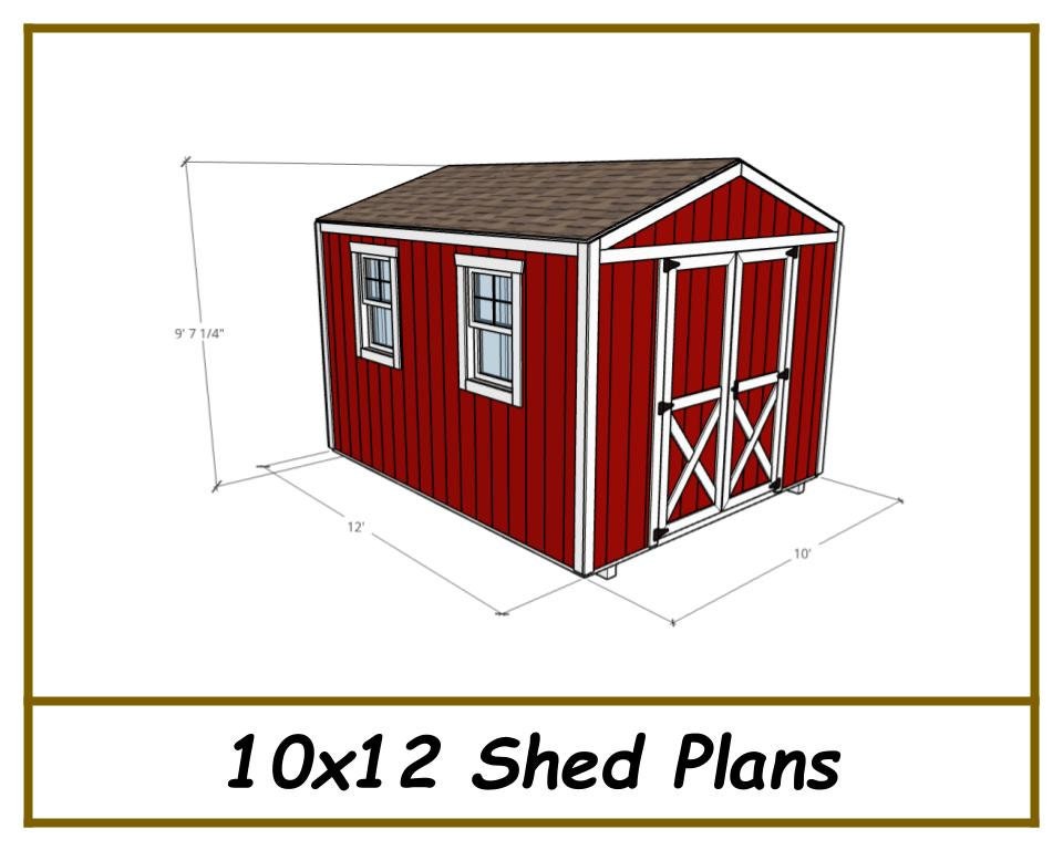 10x12 Storage Shed Plans-TriCityShedPlans