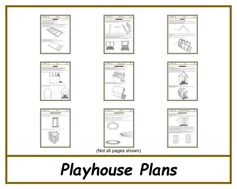 4x8 Playhouse Plans-TriCityShedPlans