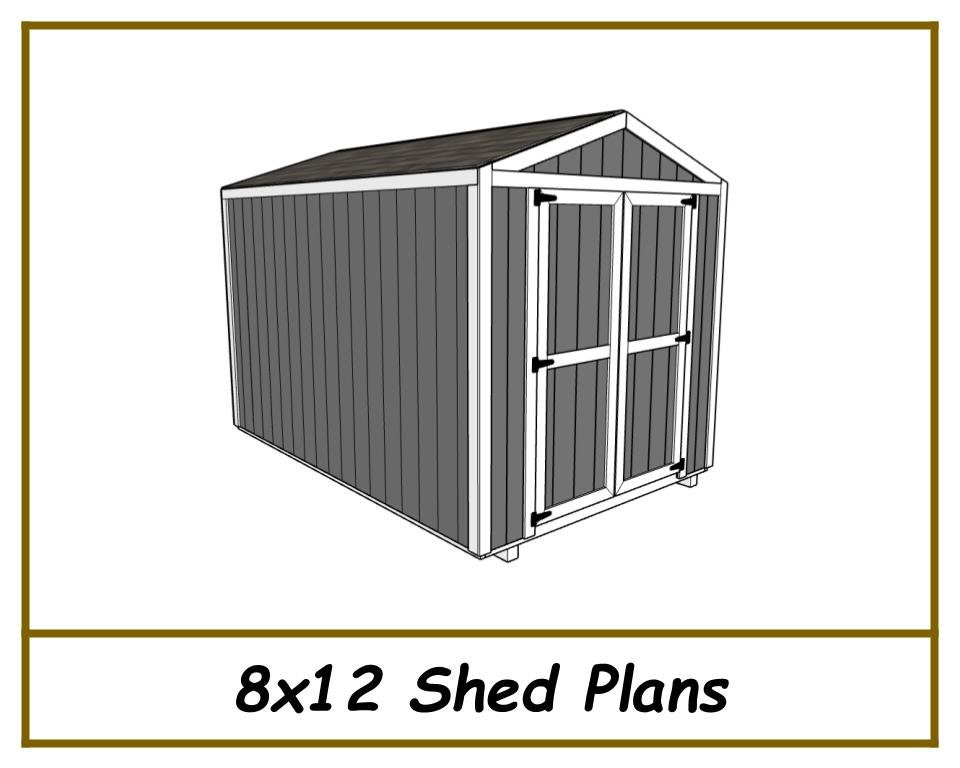 8x12 Storage Shed Plans-TriCityShedPlans