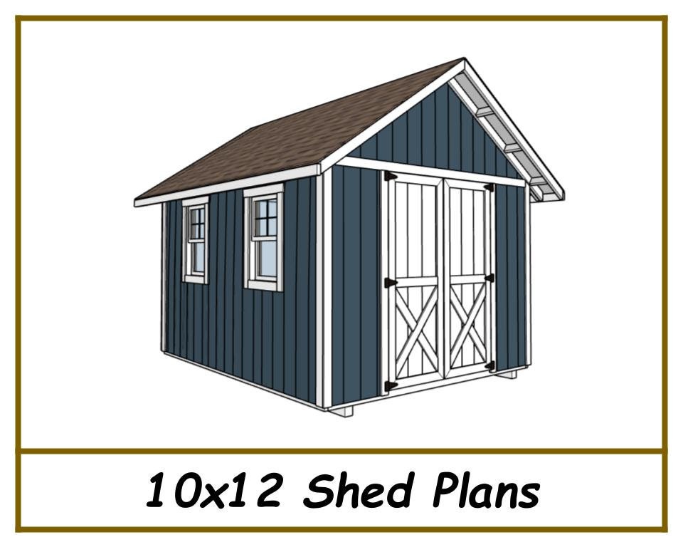 10x12 Storage Shed Plans-TriCityShedPlans