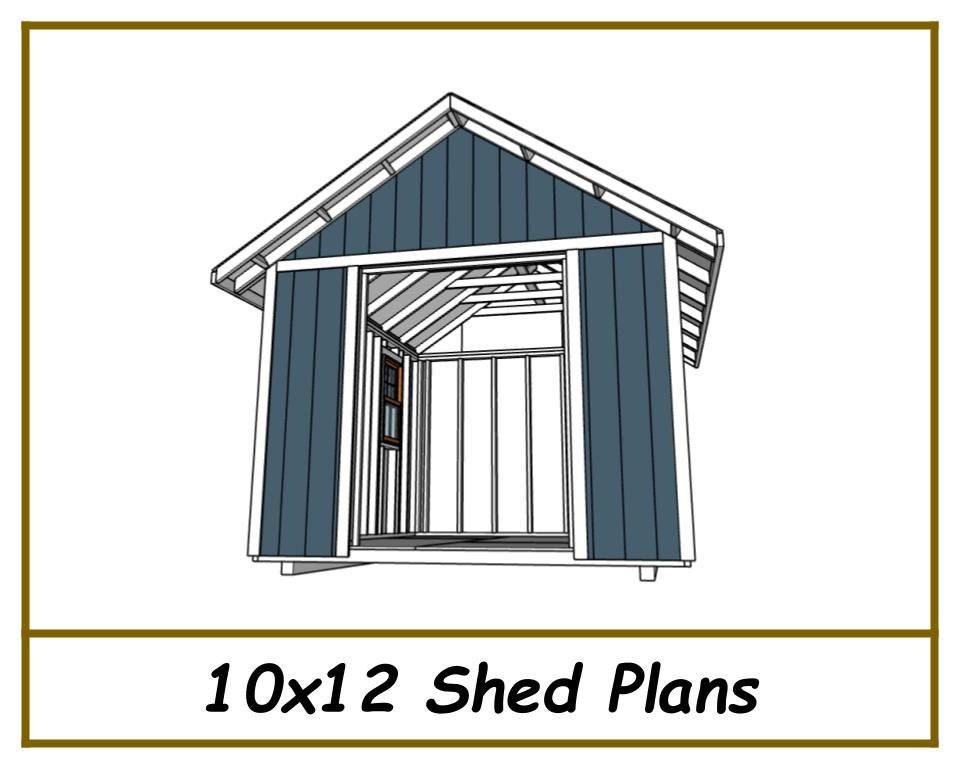 10x12 Storage Shed Plans-TriCityShedPlans