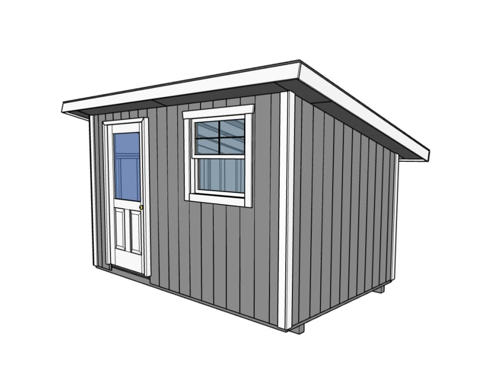 Lean-To Shed Plans 8x12 - TriCityShedPlans