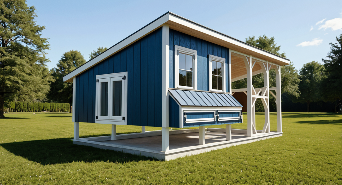 10x20 Chicken Coop with Run