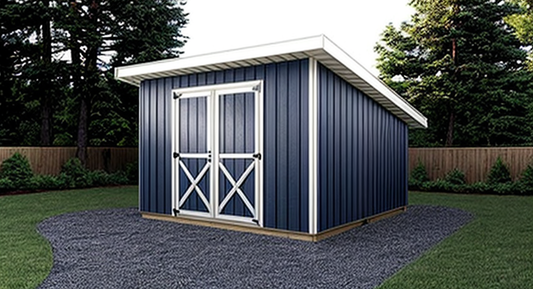 12x12 Lean-To Shed Plans - PDF Download