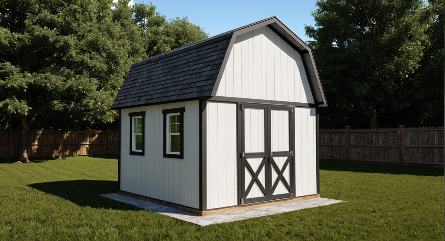 12x12 Barn Shed Plans-TriCityShedPlans