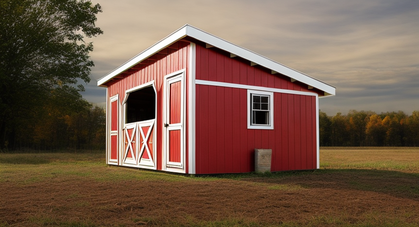 Goat Shed Plans 12x20 Combo Shed with Chicken Coop
