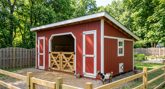 Goat/Coop Shed 12x20 Plans - PDF Download-TriCityShedPlans