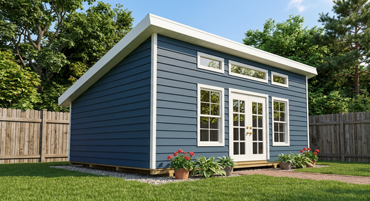 16x24 Office Shed Plans-TriCityShedPlans
