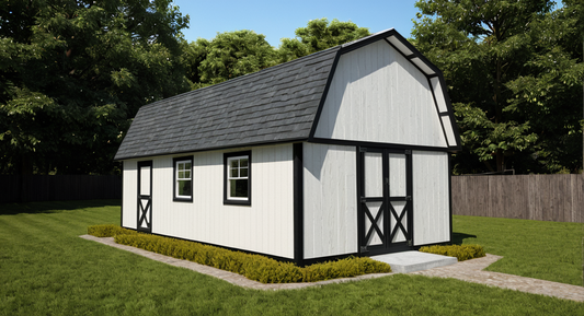 16x30 Barn Shed Plans-TriCityShedPlans