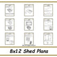 8x12 Storage Shed Plans-TriCityShedPlans