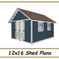 12x16 Storage Shed Plans-TriCityShedPlans