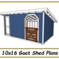 10x16 Goat Shed Plans-TriCityShedPlans