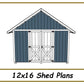 12x16 Storage Shed Plans-TriCityShedPlans