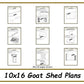 10x16 Goat Shed Plans-TriCityShedPlans