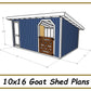 10x16 Goat Shed Plans-TriCityShedPlans