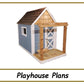 4x8 Playhouse Plans w/pergola-TriCityShedPlans