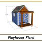 4x8 Playhouse Plans w/pergola-TriCityShedPlans