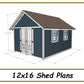 12x16 Storage Shed Plans-TriCityShedPlans