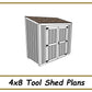 4x8 Tool Shed Plans-TriCityShedPlans