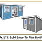8x12 & 8x16 Lean-To Shed Plan Bundle-TriCityShedPlans
