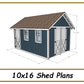 10x16 Storage Shed Plans-TriCityShedPlans