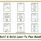 8x12 & 8x16 Lean-To Shed Plan Bundle-TriCityShedPlans