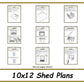 10x12 Storage Shed Plans-TriCityShedPlans