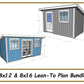 8x12 & 8x16 Lean-To Shed Plan Bundle-TriCityShedPlans