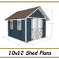 10x12 Storage Shed Plans-TriCityShedPlans