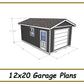 12x20 Garage Plans-TriCityShedPlans