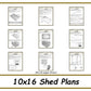 10x16 Shed Plans-TriCityShedPlans