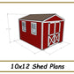 10x12 Storage Shed Plans-TriCityShedPlans