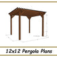 12x12 Pergola Plans-TriCityShedPlans