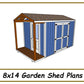 8x14 Garden Shed Plans-TriCityShedPlans